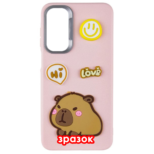 Чохол Leather Toys для Xiaomi Poco X5 Pro 5G / Note 12 Pro 5G  (Capybara / Pink)-0